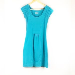 Athleta Teal Blue Stretch Dress w/ Scoop neck Size XXS